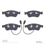Dynamic Friction 2004-2011 Audi S8 Front 5000 Advanced Low Metallic Brake Pads - Image 2