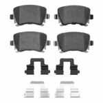 Dynamic Friction 2000-2018 Audi A4 (Mexico) Rear 5000 Advanced Ceramic Brake Pads and Hardware Kit