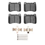 Dynamic Friction 2005-2011 Mercedes-Benz C320 Front 5000 Advanced Low Metallic Brake Pads and Hardware Kit