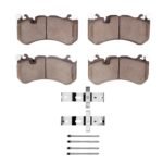 Dynamic Friction 2007-2025 Audi RS7 Front 5000 Advanced Low Metallic Brake Pads and Hardware Kit