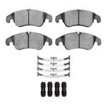 Dynamic Friction 2009-2017 Audi Q5 (USA/Canada) Except Hybrid Front 5000 Advanced Low Metallic Brake Pads & Hardware Kit