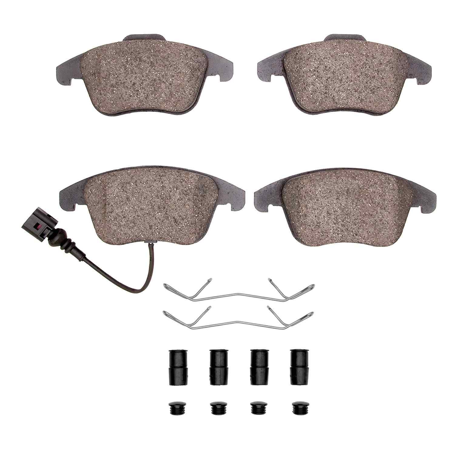 DF_1551137501_Fro.jpg Dynamic Friction 2012-2024 Audi Q3 (Mexico) Front 5000 Advanced Ceramic Brake Pads and Hardware Kit - Image 1