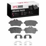 Dynamic Friction 2012-2019 Mercedes-Benz GLE63 AMG S Rear 5000 Advanced Low Metallic Brake Pads and Hardware Kit