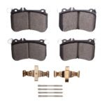 Dynamic Friction 2010-2020 Mercedes-Benz SLK55 AMG Front 5000 Advanced Low Metallic Brake Pads and Hardware Kit