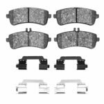 Dynamic Friction 2015-2017 Mercedes-Benz S600 Rear 5000 Advanced Low Metallic Brake Pads and Hardware Kit