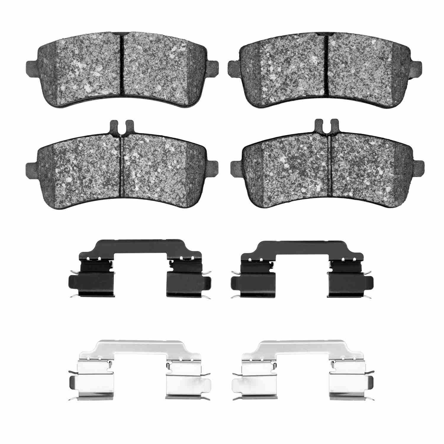 DF_1551168102_Fro.jpg Dynamic Friction 2015-2017 Mercedes-Benz S600 Rear 5000 Advanced Low Metallic Brake Pads and Hardware Kit - Image 1