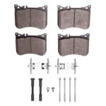 Dynamic Friction 2013-2023 Mercedes-Benz SL400 Front 5000 Advanced Low Metallic Brake Pads and Hardware Kit