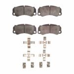 Dynamic Friction 2020-2023 Porsche 718 Spyder Front 5000 Advanced Low Metallic Brake Pads and Hardware Kit