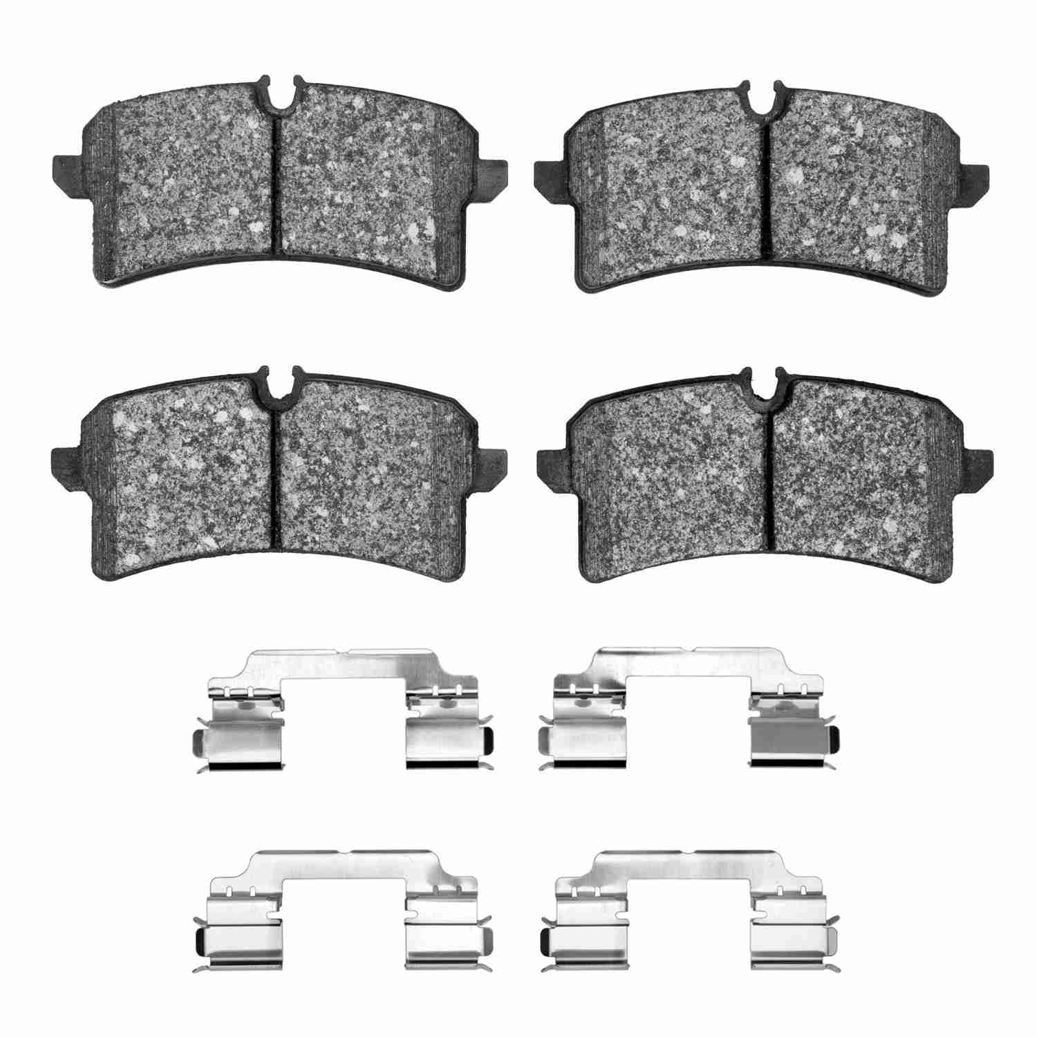 DF_1551178001_Fro.jpg Dynamic Friction 2013-2024 Audi S8 Rear 5000 Advanced Low Metallic Brake Pads and Hardware Kit - Image 1