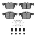 Dynamic Friction 2015-2023 Mercedes-Benz C300 Sedan Rear 5000 Advanced Ceramic Brake Pads and Hardware Kit