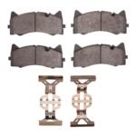 Dynamic Friction 2015-2021 Mercedes-Benz AMG GT Front 5000 Advanced Low Metallic Brake Pads and Hardware Kit
