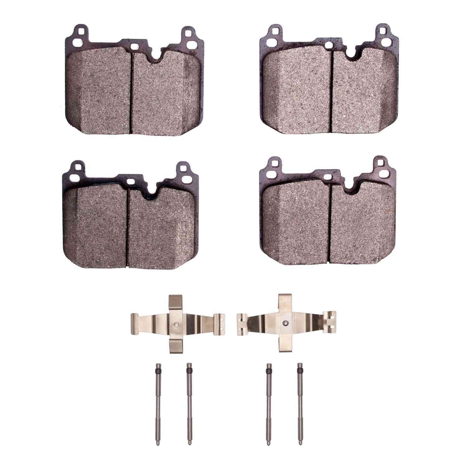DF_1551187501_Fro.jpg Dynamic Friction 2015-2019 MINI Cooper Countryman Front 5000 Advanced Low Metallic Brake Pads and Hardware Kit - Image 1