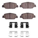 Dynamic Friction 2017-2025 Honda CR-V Rear 5000 Advanced Ceramic Brake Pads and Hardware Kit