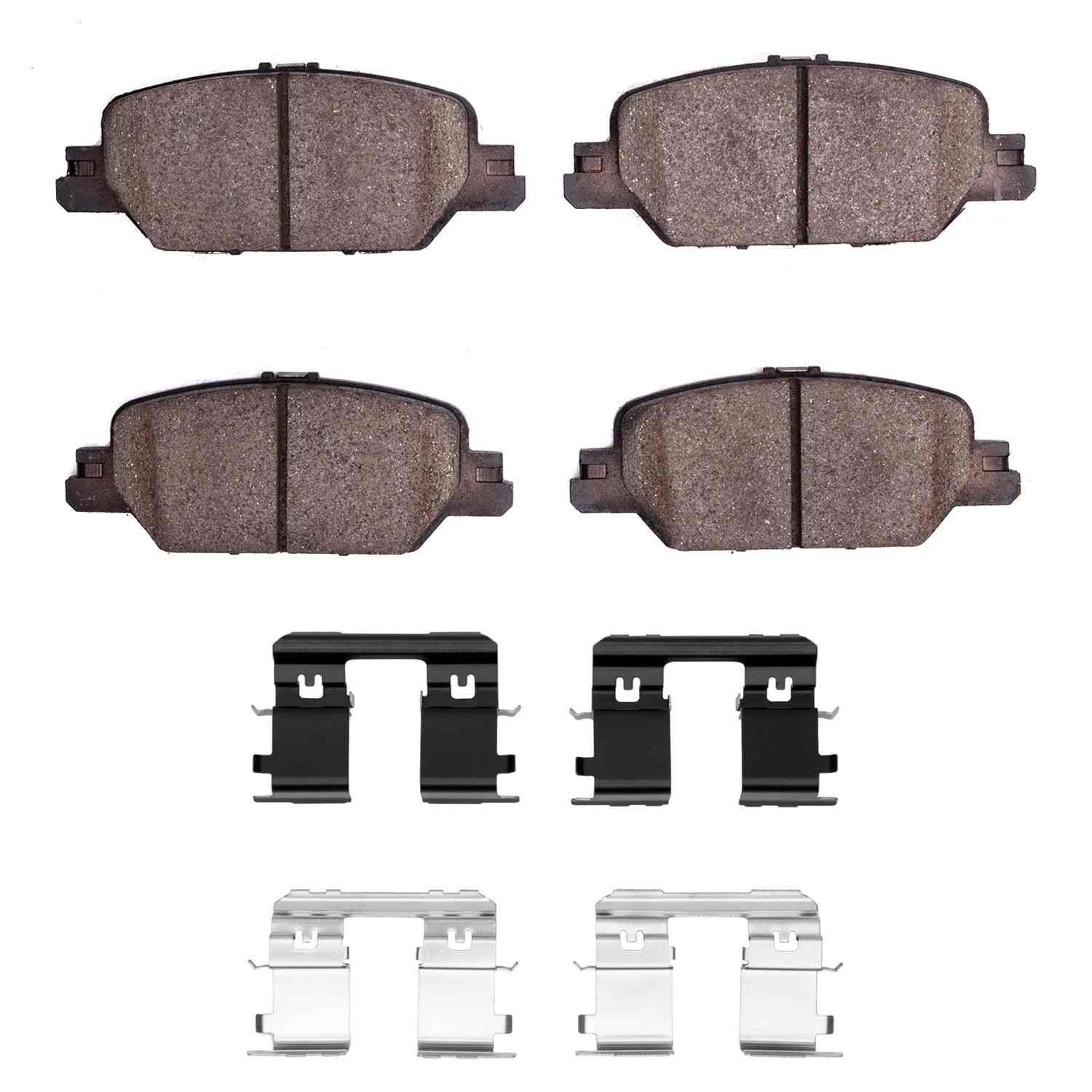 DF_1551203701_Fro.jpg Dynamic Friction 2017-2025 Honda CR-V Rear 5000 Advanced Ceramic Brake Pads and Hardware Kit - Image 1