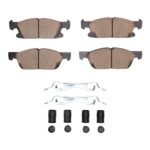 Dynamic Friction 2019-2021 Ford Edge Front 5000 Advanced Ceramic Brake Pads and Hardware Kit
