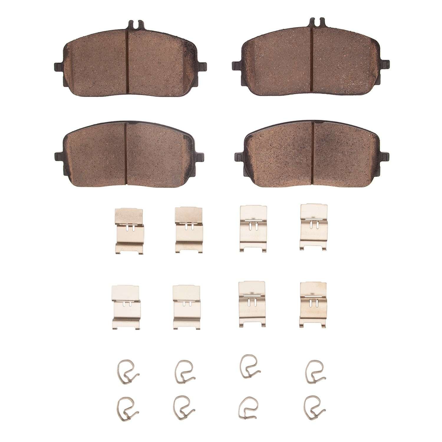 DF_1551220901_Fro.jpg Dynamic Friction 2019-2025 Mercedes-Benz G550 Front 5000 Advanced Low Metallic Brake Pads and Hardware Kit - Image 1