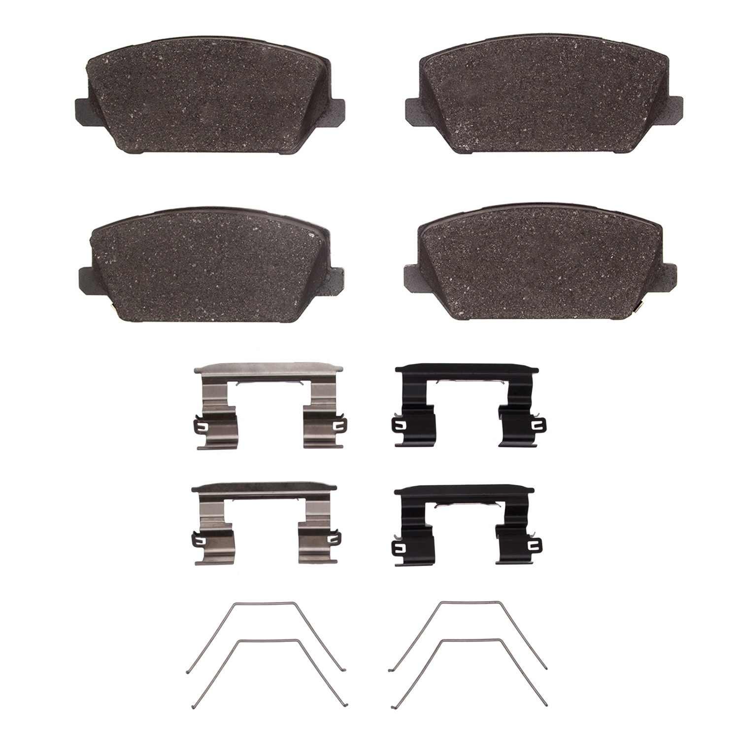 DF_1551221101_Fro.jpg Dynamic Friction 2019-2022 Hyundai Veloster N Front 5000 Advanced Low Metallic Brake Pads and Hardware Kit - Image 1