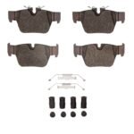 Dynamic Friction 2019-2024 BMW M235i xDrive Gran Coupe Rear 5000 Advanced Low Metallic Brake Pads and Hardware Kit