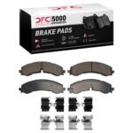 Dynamic Friction 2020-2025 Chevrolet Silverado 2500 HD Rear/Front 5000 Advanced Ceramic Brake Pads & Hardware Kit