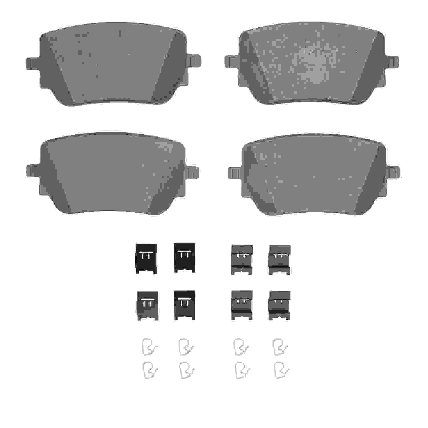 DF_1551227101_Fro.jpg Dynamic Friction 2020-2025 Mercedes-Benz GLA250 (USA/Canada) Rear 5000 Advanced Ceramic Brake Pads and Hardware Kit - Image 1