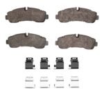 Dynamic Friction 2020-2025 Ford Transit-350 HD/DRW Rear 5000 Advanced Semi Metallic Brake Pads and Hardware Kit