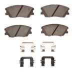 Dynamic Friction 2020-2022 Kia Soul Front 5000 Advanced Ceramic Brake Pads and Hardware Kit
