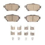 Dynamic Friction 2020-2025 Lexus NX450h Rear 5000 Advanced Ceramic Brake Pads and Hardware Kit
