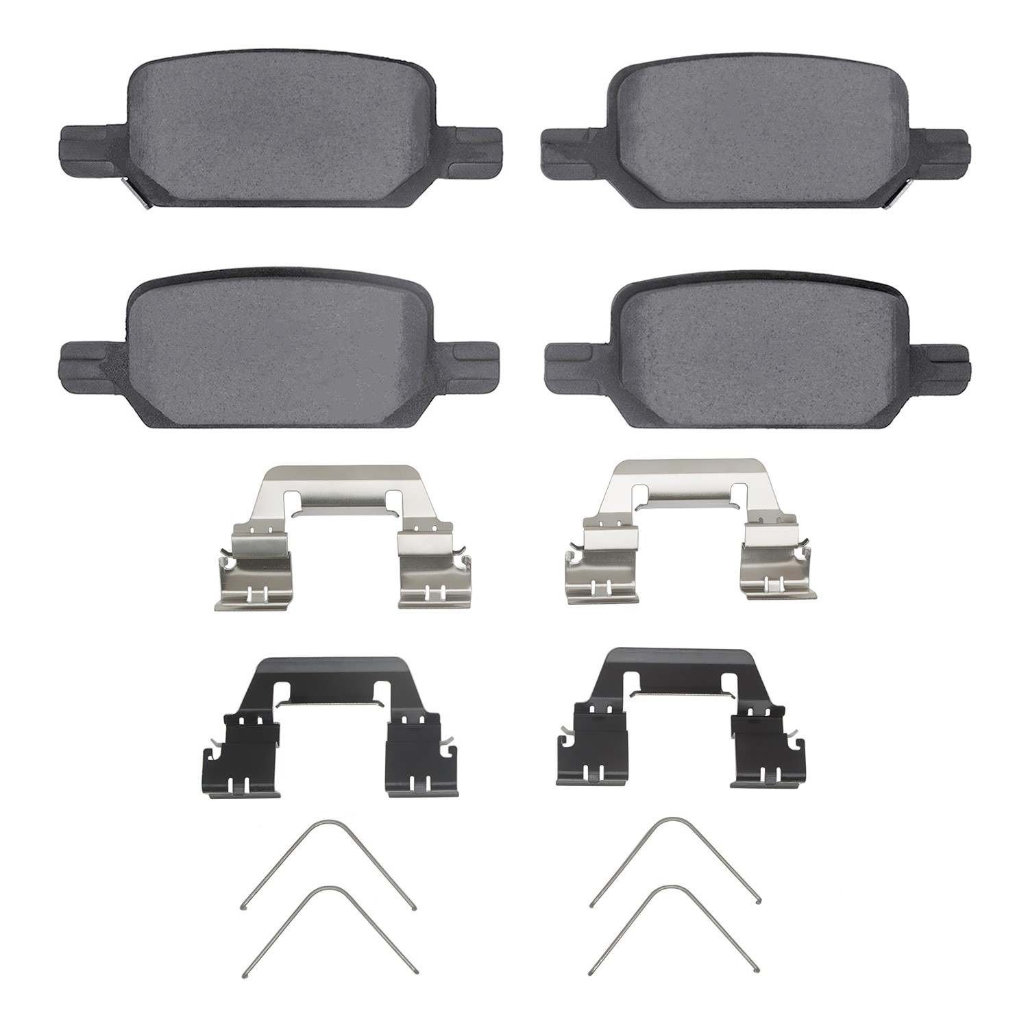 DF_1551237001_Fro.jpg Dynamic Friction 2021-2022 Chevrolet Colorado Rear 5000 Advanced Ceramic Brake Pads and Hardware Kit - Image 1