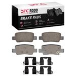 Dynamic Friction 2021-2025 Hyundai Kona EV Rear 5000 Advanced Ceramic Brake Pads and Hardware Kit