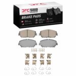 Dynamic Friction 2021-2025 Nissan Rogue Front 5000 Advanced Ceramic Brake Pads and Hardware Kit