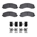 Dynamic Friction 2021-2025 Ford F-150 RWD Front 5000 Advanced Ceramic Brake Pads and Hardware Kit