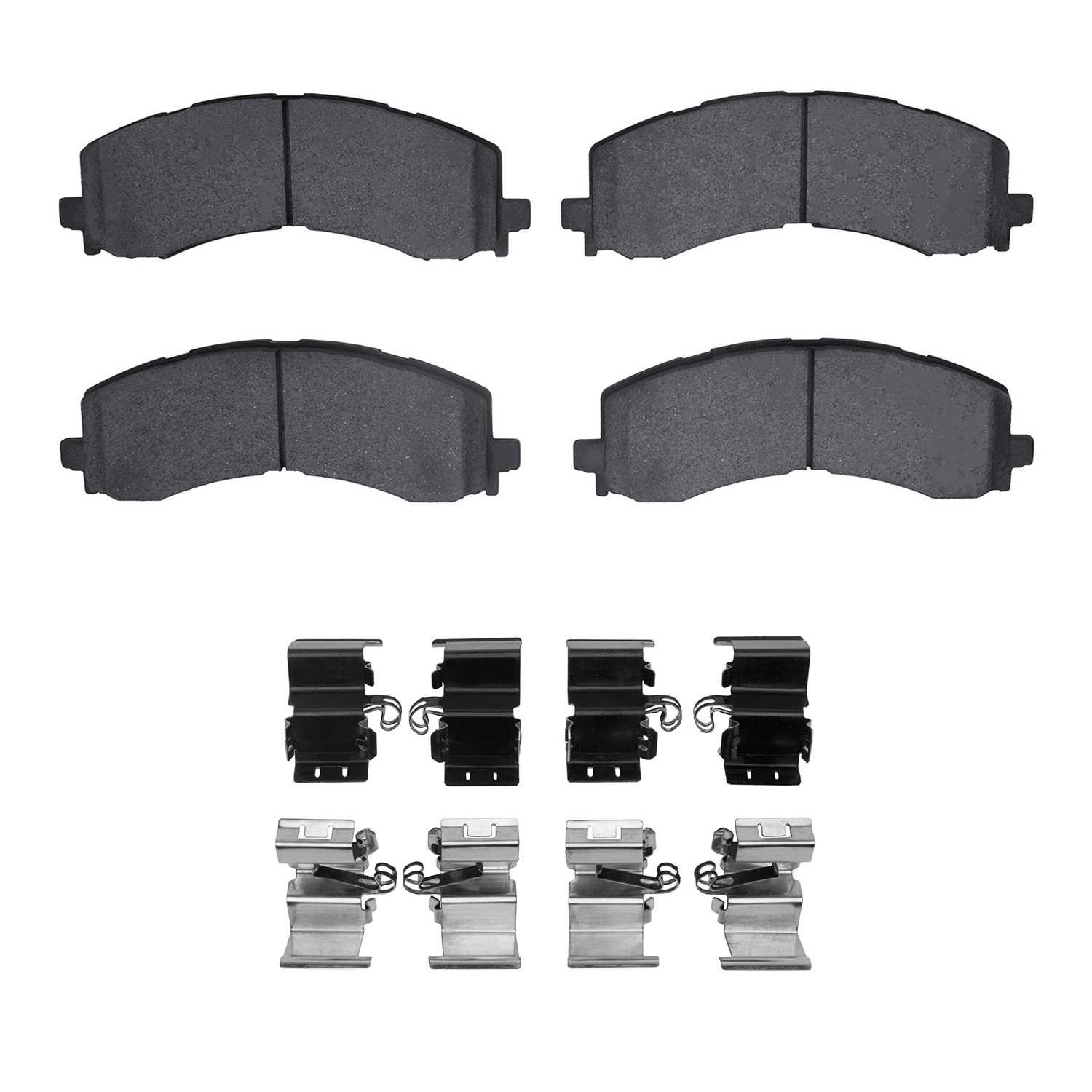 DF_1551238201_Fro.jpg Dynamic Friction 2021-2025 Ford F-150 RWD Front 5000 Advanced Ceramic Brake Pads and Hardware Kit - Image 1