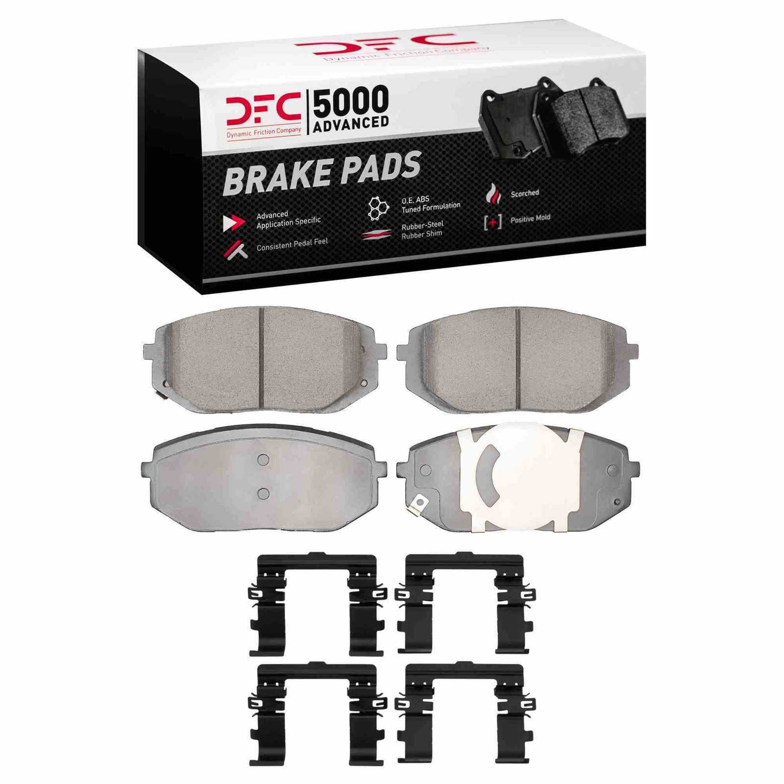 DF_1551239801_Fro.jpg Dynamic Friction 2022-2025 Hyundai Tucson Front 5000 Advanced Ceramic Brake Pads and Hardware Kit - Image 1