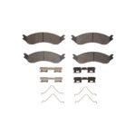 Dynamic Friction 2021-2025 Chevrolet Express 2500 Rear 5000 Advanced Semi Metallic Brake Pads and Hardware Kit