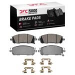 Dynamic Friction 2021-2025 Infiniti QX60 Front 5000 Advanced Ceramic Brake Pads and Hardware Kit