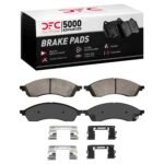 Dynamic Friction 2021-2024 Ford Edge Front 5000 Advanced Ceramic Brake Pads and Hardware Kit