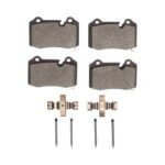 Dynamic Friction 2022-2025 Cadillac CT5 Rear 5000 Advanced Low Metallic Brake Pads and Hardware Kit