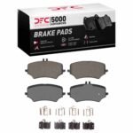 Dynamic Friction 2022-2025 Mercedes-Benz EQE 350 Rear 5000 Advanced Ceramic Brake Pads and Hardware Kit