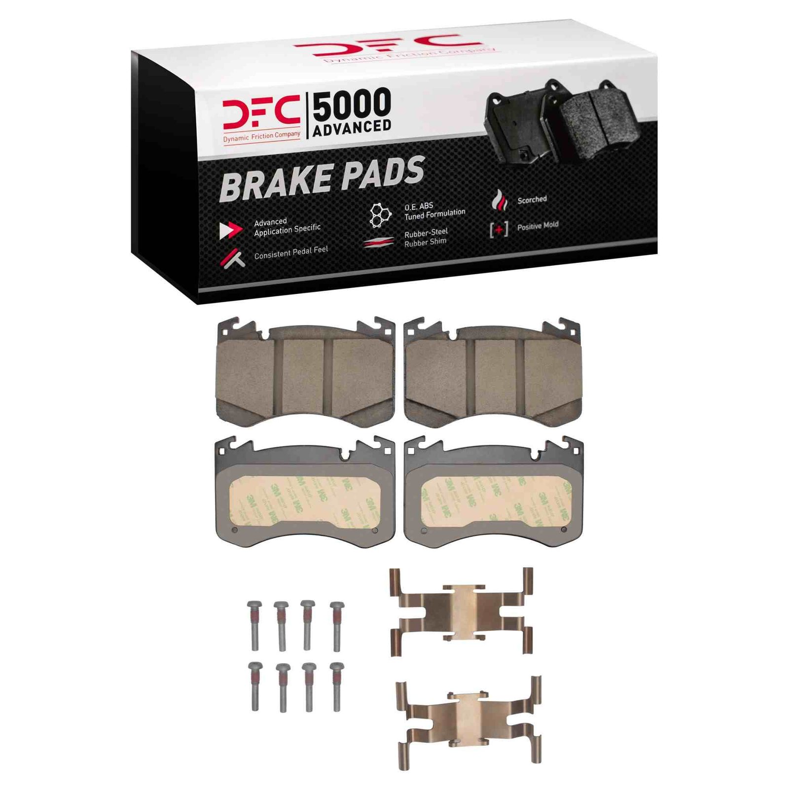DF_1551246201_Fro.jpg Dynamic Friction 2022-2024 Land Rover Range Rover Sport Front 5000 Advanced Ceramic Brake Pads and Hardware Kit - Image 1