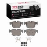Dynamic Friction 2023-2025 BMW i5 Rear 5000 Advanced Low Metallic Brake Pads and Hardware Kit