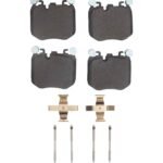 Dynamic Friction 2023-2025 BMW 740i Front 5000 Advanced Low Metallic Brake Pads and Hardware Kit
