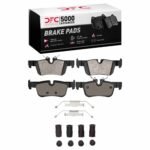 Dynamic Friction 2014-2025 BMW i3 Rear 5000 Advanced Low Metallic Brake Pads and Hardware Kit