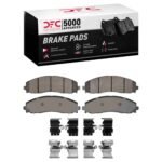 Dynamic Friction 2023-2025 Ford F-250 2WD (Super Duty) Rear 5000 Advanced Semi Metallic Brake Pads and Hardware Kit