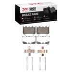 Dynamic Friction 2024-2025 Ford Mustang Rear 5000 Advanced Low Metallic Brake Pads and Hardware Kit