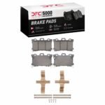 Dynamic Friction 2024-2025 Nissan Z Front 5000 Advanced Low Metallic Brake Pads and Hardware Kit