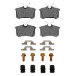 Dynamic Friction 1999-2006 Audi A6 Quattro Rear 5000 Advanced Low Metallic Brake Pads and Hardware Kit