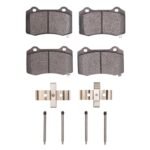 Dynamic Friction 2021-2023 Chrysler 300 Rear 5000 Advanced Ceramic Brake Pads and Hardware Kit