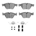 Dynamic Friction 2007-2012 BMW 128i Front 5000 Advanced Low Metallic Brake Pads and Hardware Kit