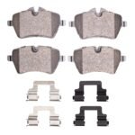 Dynamic Friction 2013-2016 MINI Cooper Countryman Front 5000 Advanced Ceramic Brake Pads and Hardware Kit