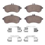 Dynamic Friction 2008-2015 Mercedes-Benz C250 Front 5000 Advanced Low Metallic Brake Pads and Hardware Kit